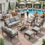 7-Piece Metal Patio Furniture Set-2101789784