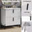 30" Bathroom Vanity with Ceramic Sink & Full-Extension Drawers | Soft-Close Undermount Slides, Fluted Design,White-1545550533