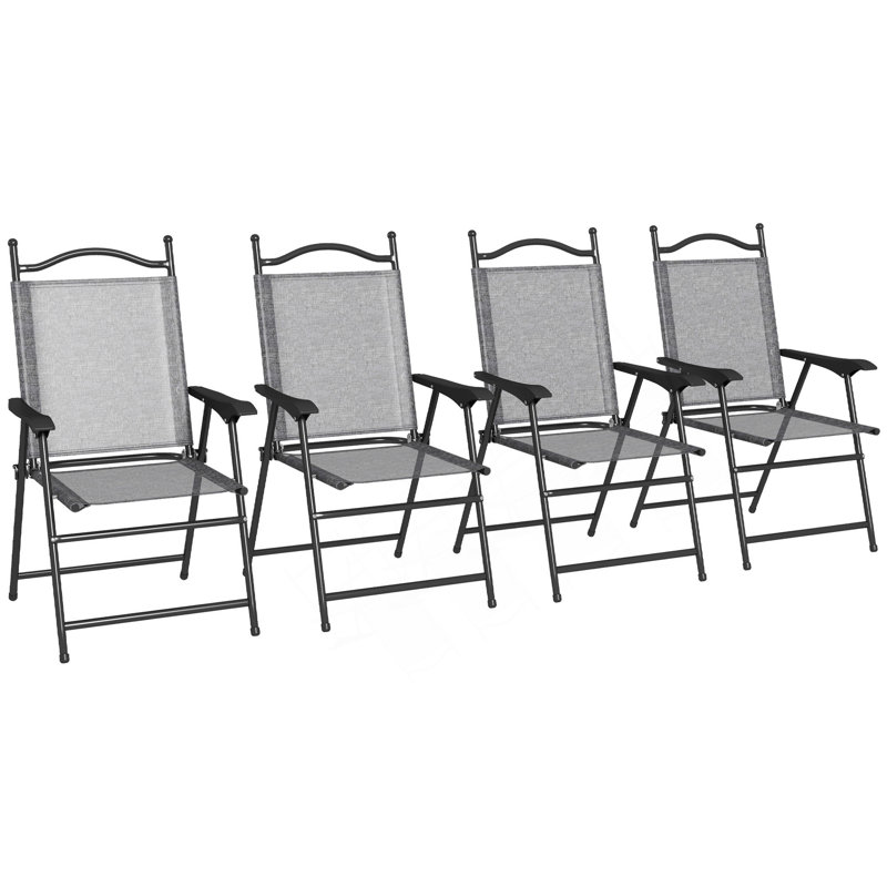 Chaises de patio pliantes à gravité zéro avec table et plateaux