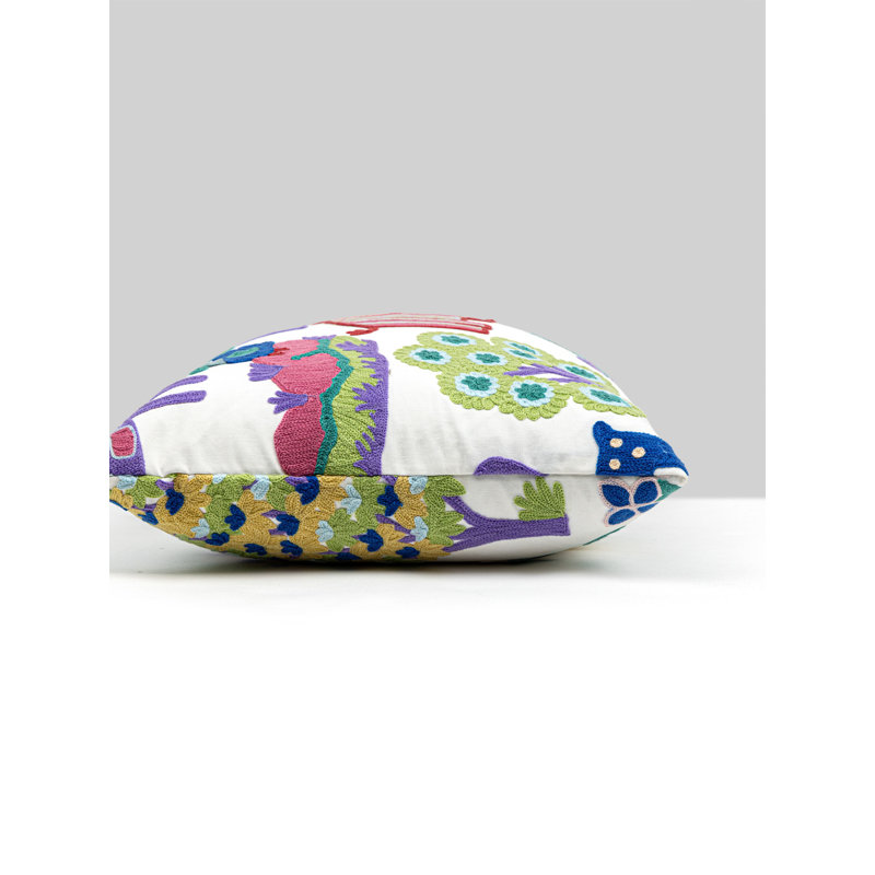 VILLELAURE PILLOW, Pastels Nursery Crewel, Rectangle - 22"H x 14"W