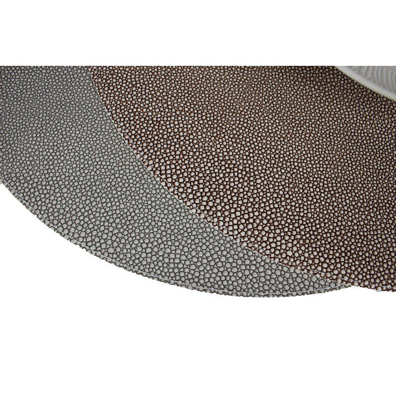 Edenbourgh Animal Print Round Placemat, Grey/Brown