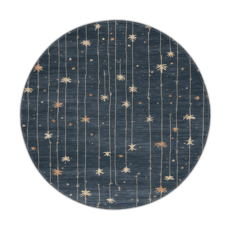 Tapis intérieur et extérieur gris Nature, Round 5'