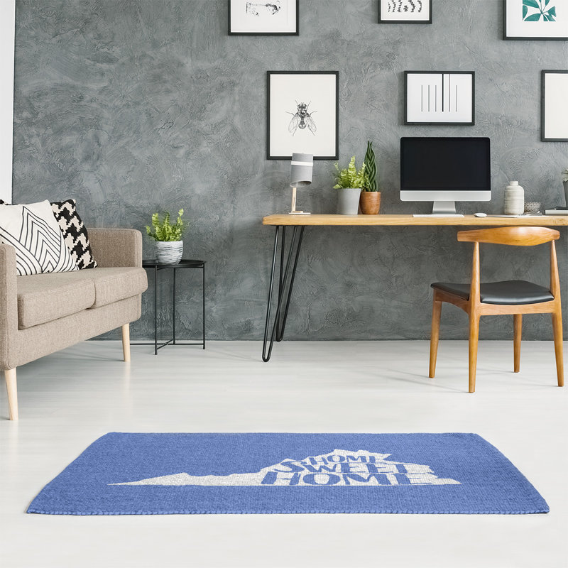 Tapis de la maison bleu virginie, Rectangle 5 pi x 7 pi