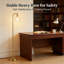 Lampe sur pied arquée moderne avec télécommande, lampe sur pied à intensité variable avec 3 températures de couleur, abat-jour en verre transparent pour le salon, la chambre à coucher, le bureau et le bureau