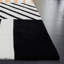 Tapis ivoire / noir / rose en laine fait à la main Tripoli-1736017097