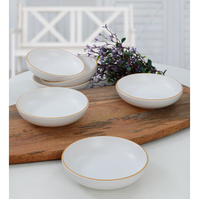 Elegant Ceramic Sauce Bowl Set, Gold, 5.1 x 5.1 x 1.3 inches | 100% Ceramic, Antibacterial, Thermal Shock Resistant | Easy Cleaning, Dishwasher Safe up to 140°F | Perfect for Dipping & Serving Sauces