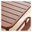 Table carrée pour l'extérieur Brick Red