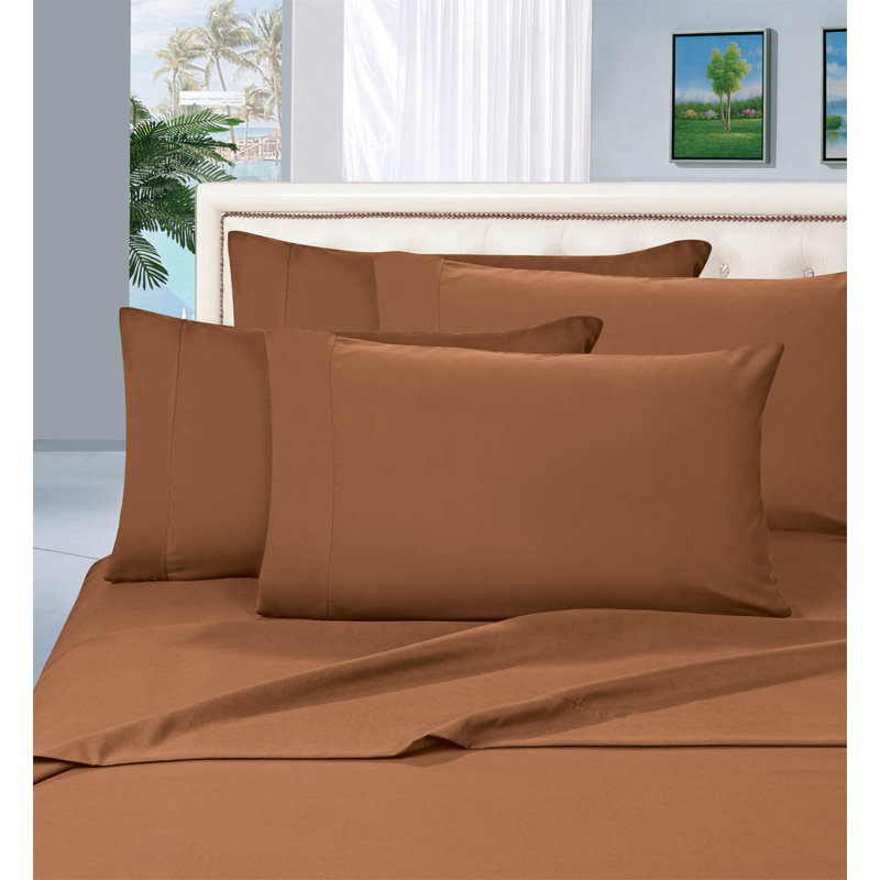 Ensemble de draps en percale 1500 fils, Bronze, Simple