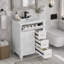 Meuble-lavabo de 61 cm avec lavabo, armoire moderne avec tiroir basculant et porte de salle de bain-466621885