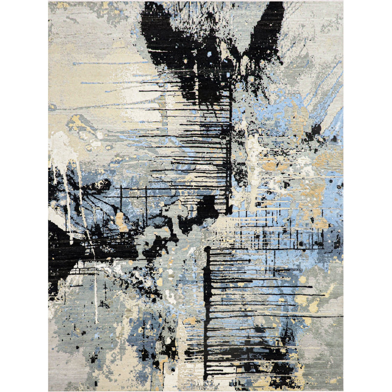 Abstract Area Rug, Rectangle 10' x 14'