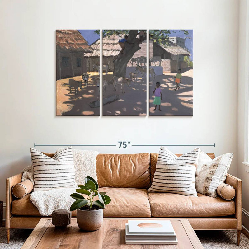 Alvord Donkeys Lamu Kenya, 36" H x 57" W