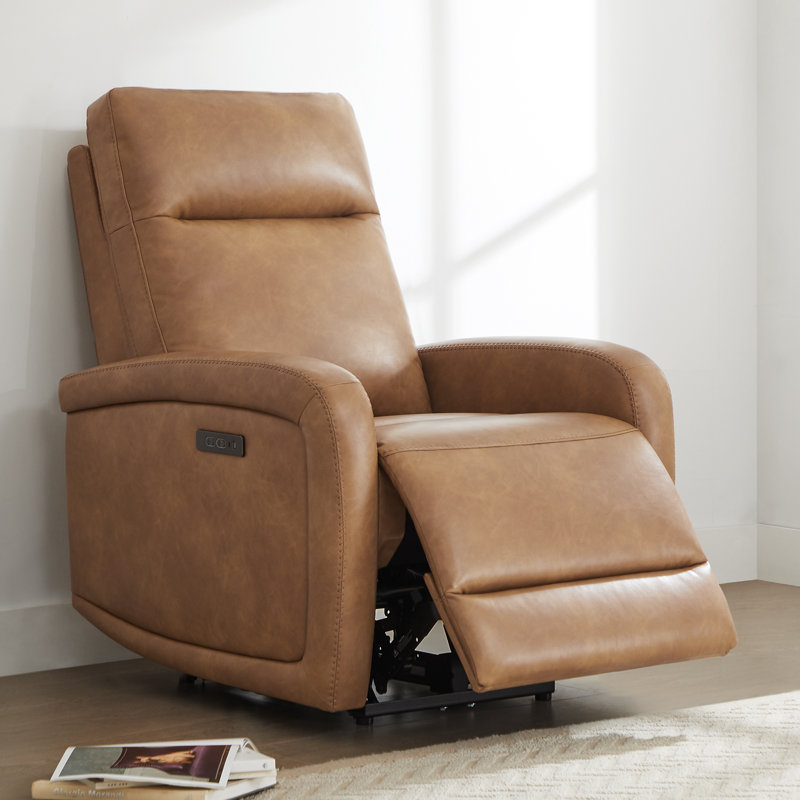 Fauteuil inclinable électrique Browdy Zero Wall, Similicuir brun cognac