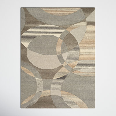 Arja Hand-Tufted Wool Abstract Area Rug