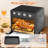 Plum Chef Air Fryer Oven 27.5QT, 6-In-1 Countertop Convection Oven, Air Fry, Bake, Broil, Toast, Warm, Dehydrate, 4 Knob Control, 1600W, Family Size For Crispy Cooking, Black-121407877
