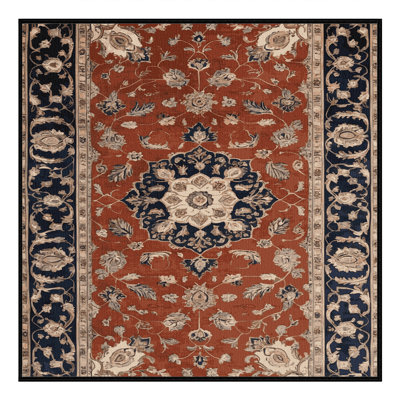 Machine Washable Persian Brown Area Rug