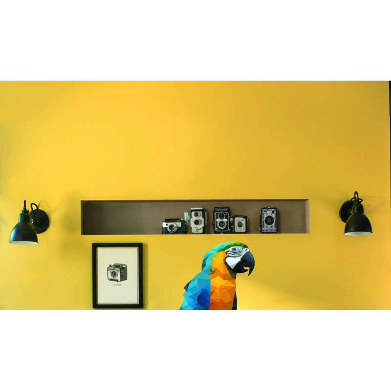 Polygonal Parrot Wall Decal, H 10 po x l 11 po