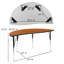 Ensemble de table d'activités pliable en stratifié ovale avec chaises 16 po Goddard-53749957-53749961