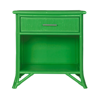 1 - Drawer Rattan Nightstand