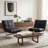Mid-Century Modern Leather Bauhaus Inspired Lounge Chair(Set Of 2)-119772943