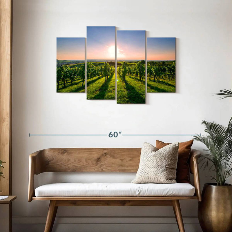 Alvord Sunny Kraichgau Vineyard, H 27 po x l 43 po