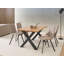 Extendable Metal Base Dining Table
