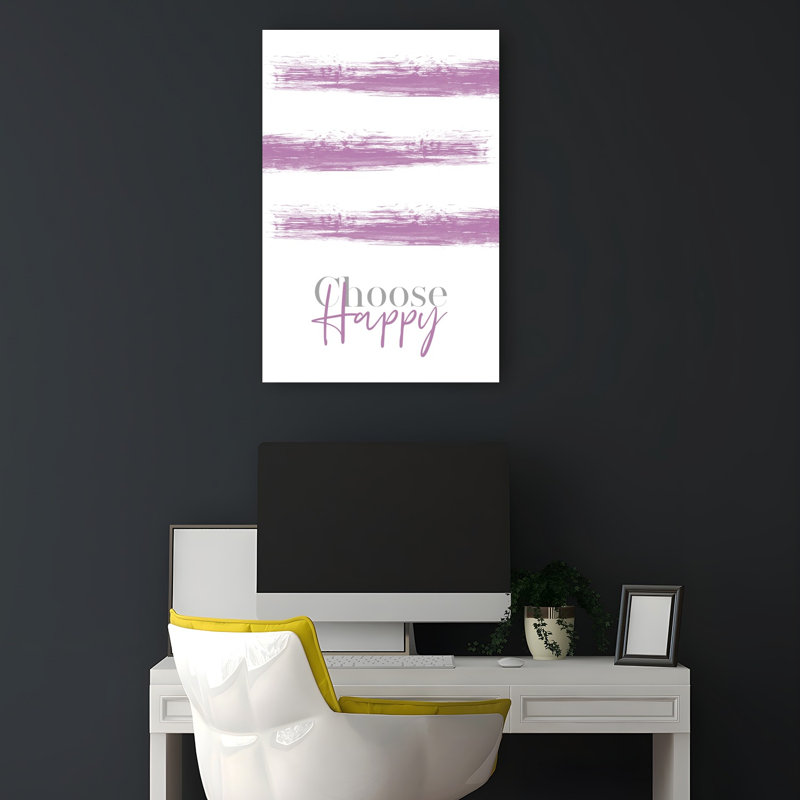 Choisir un coup de pinceau abstrait, impression d'art moderne lavande, H 18 po x l 12 po
