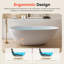 66.93“Free Standing Tub,Solid Surface Soaking Bathtub