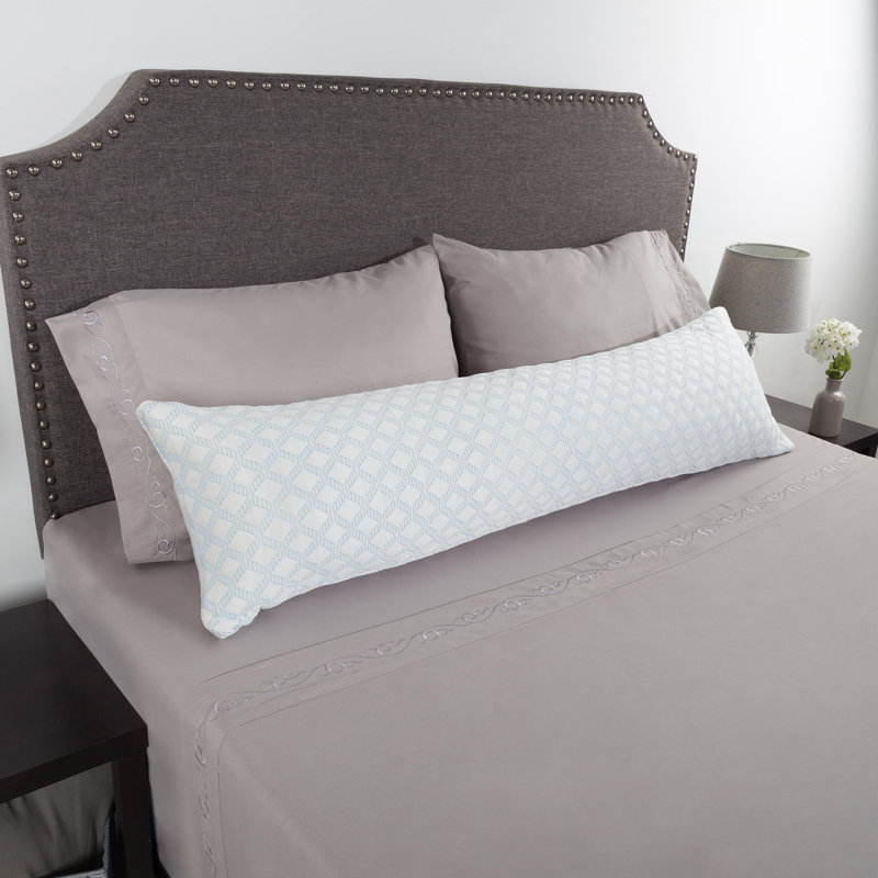 Cooling Memory Foam Body Pillow - Provides Cooling Relief for Side and Back Sleepers