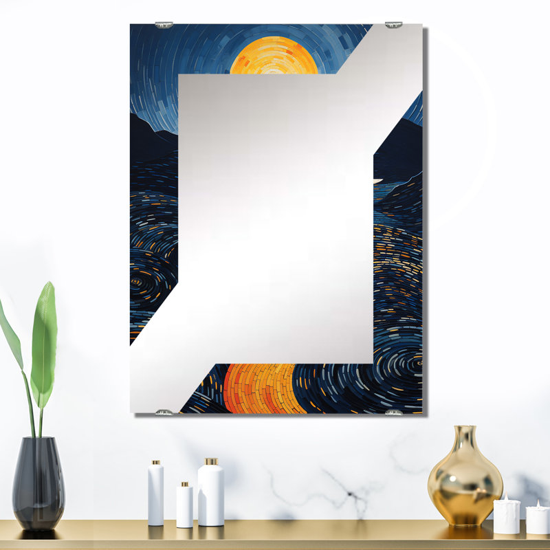 Shoaf - Grand miroir mural surréalisme MIR136178, 32 po x 24 po