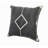 Modern Stonewashed Geometric Cotton Throw Pillow