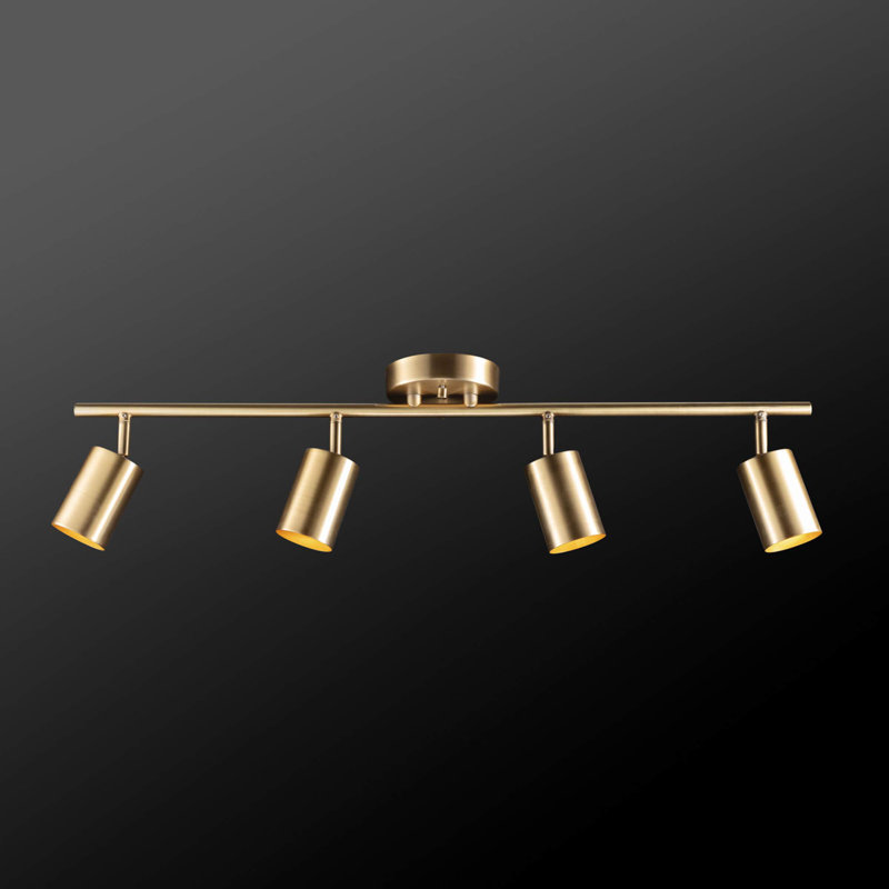 Ensemble de rail d'éclairage 4 lumières 30 po