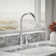 Simplice Pull Down Kitchen Sink Faucet with Three-Function Sprayhead, Two-Hole Installation