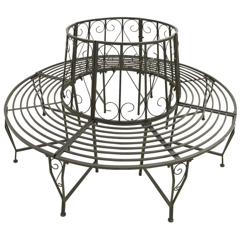 Agustin Steel Planter Bench