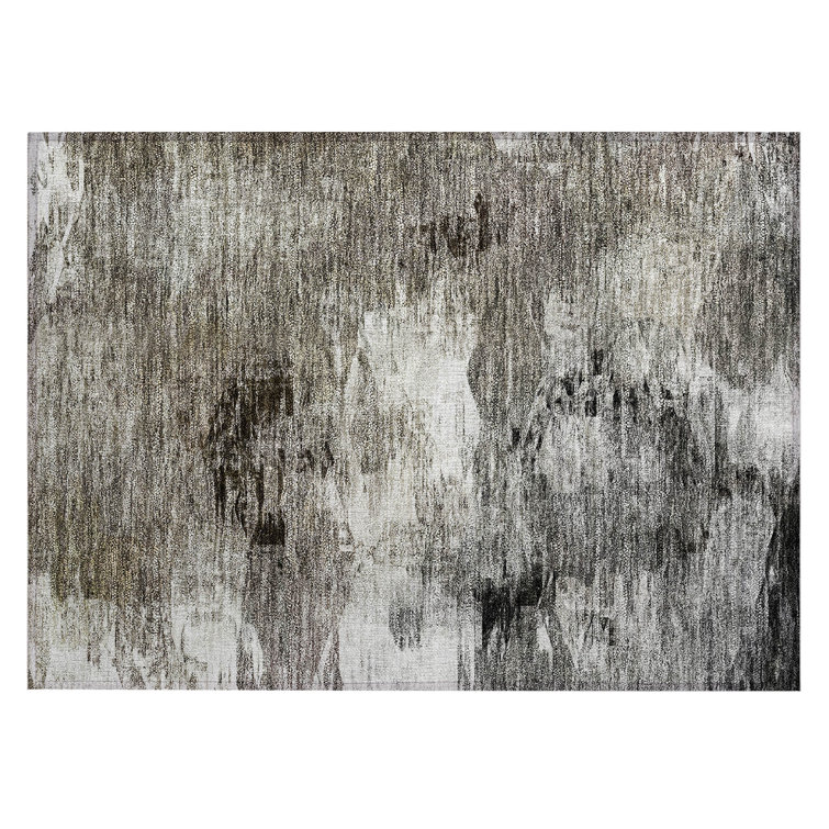 Ayachi Washable Abstract Indoor / Outdoor Rug