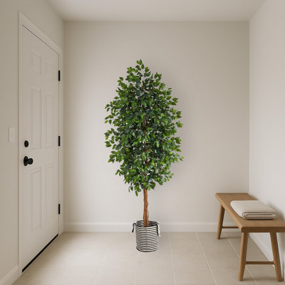 Ficus Artificial Tree in Handmade Jute Planter