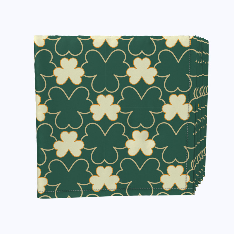 Naples Polyester Floral Square Napkin