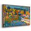 Étude pour un paysage d'automne avec des bateaux, 1908 - Wassily Kandinsky, toile tendue avec châssis-223819520-223819526