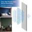 Moulure de panneau en polyuréthane moderne blanc uni zigzag P 3/4 po x l 9-7 / 8 po x L 78-3 / 4 po