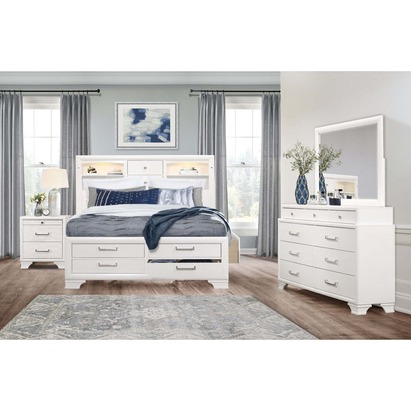 Table de chevet civique, Blanc