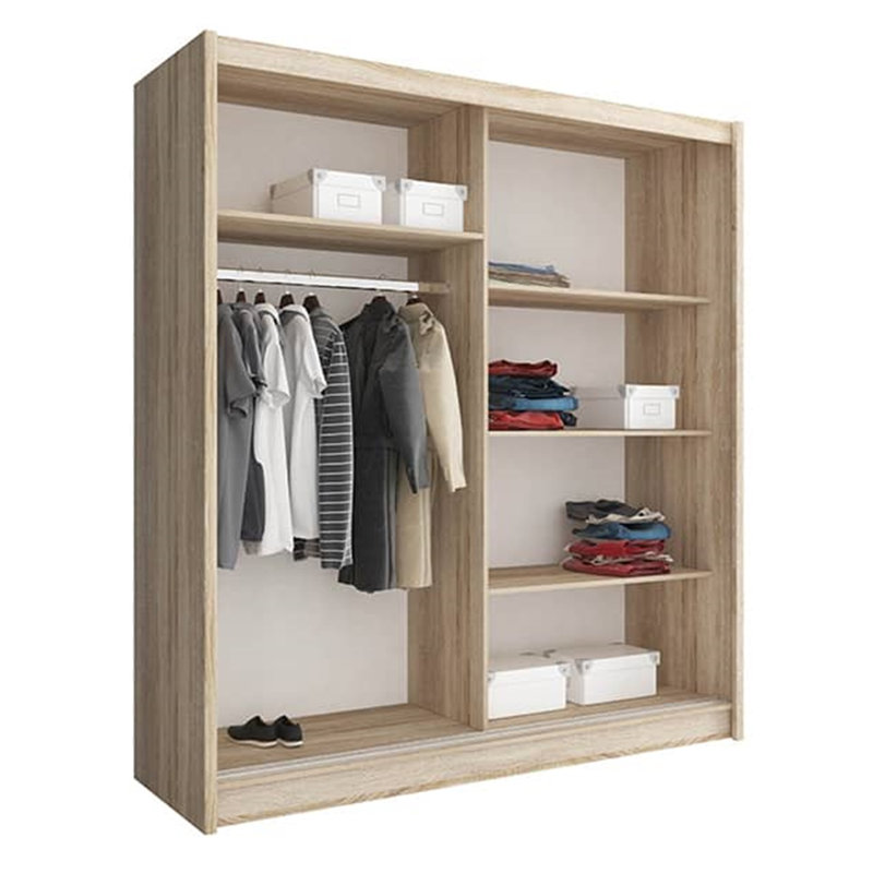 Fantauzzi 2 Door Manufactured Wood Wardrobe, White