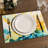 4-Piece Polyester Rectangle Dining Table Placemats
