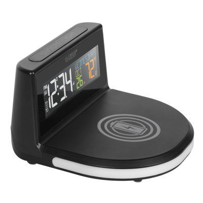 Electric Tabletop Clock in Black with Alarm