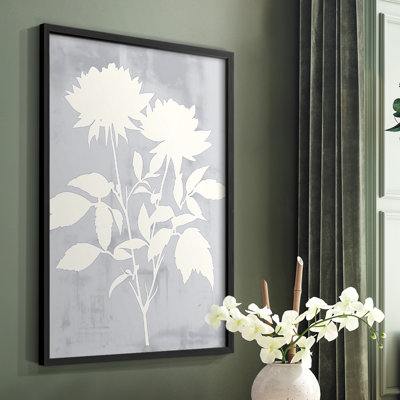 FLORAL Series DL XXXVII - reproduction encadrée de qualité supérieure - prête à être accrochée - aucun clou requis