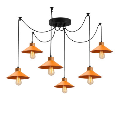6 - Light Black Shaded Pendant
