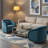 Swivel Accent Chair, 360-degree Swivel Barrel Chair with Teddy Upholstery, Comfy Pumpkin-Shaped Swivel Chair for Living Room, Bedroom, or Office-807127111-812131434