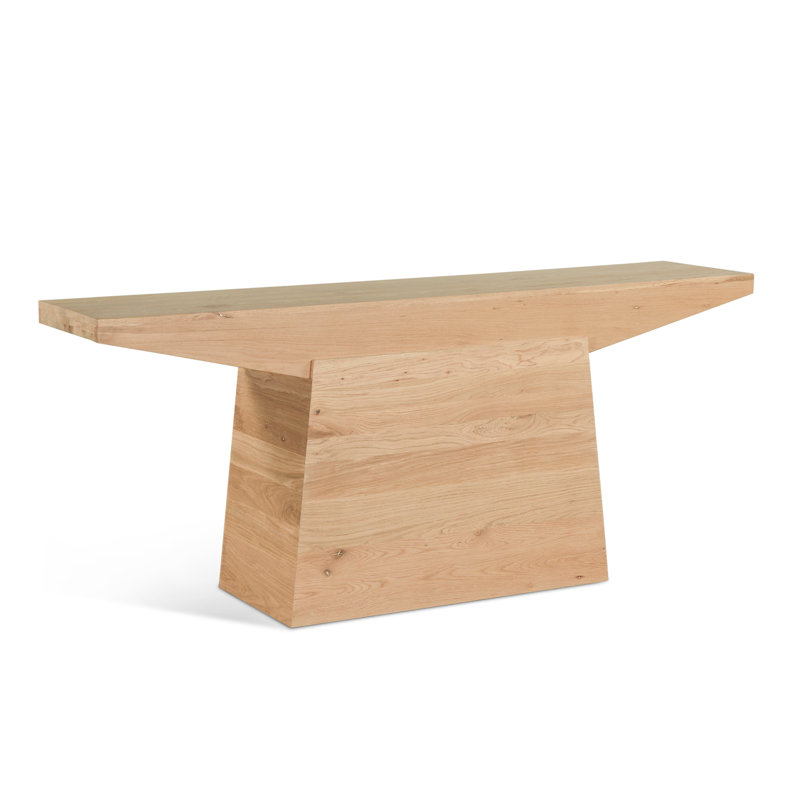 Console en chêne naturel Incus