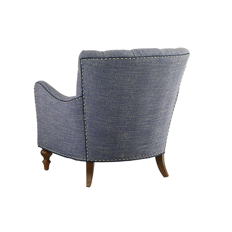 Oyster Bay Armchair, Pink, Dark Brown