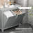 Tilt-Out Bathroom Hamper Cabinet, Gray Storage Organizer With Two Compartments - Large Capacity For Laundry, Material, Resists , Easy To Clean, Toppling Design, 30" W X 15.95" D 27.5" H Ample Laundry