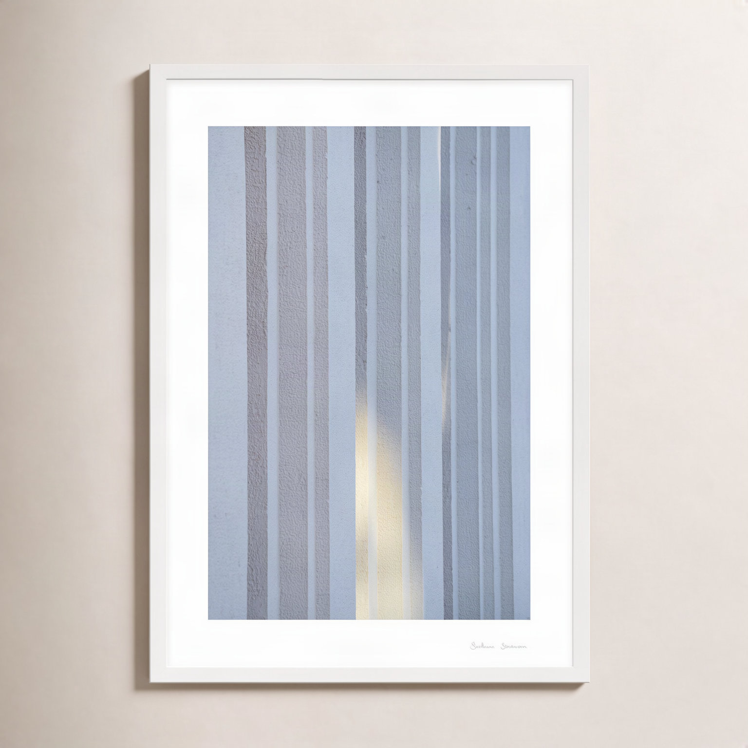 Ludvig "Sun and Concrete 2" Photo Print, 38" H x 26.5" W x 1.25" D, White
