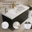 Meuble-lavabo mural 42 po avec lavabo, armoire de rangement flottante avec comptoir en résine de pierre et tiroirs à fermeture en douceur entièrement assemblés-1627649365